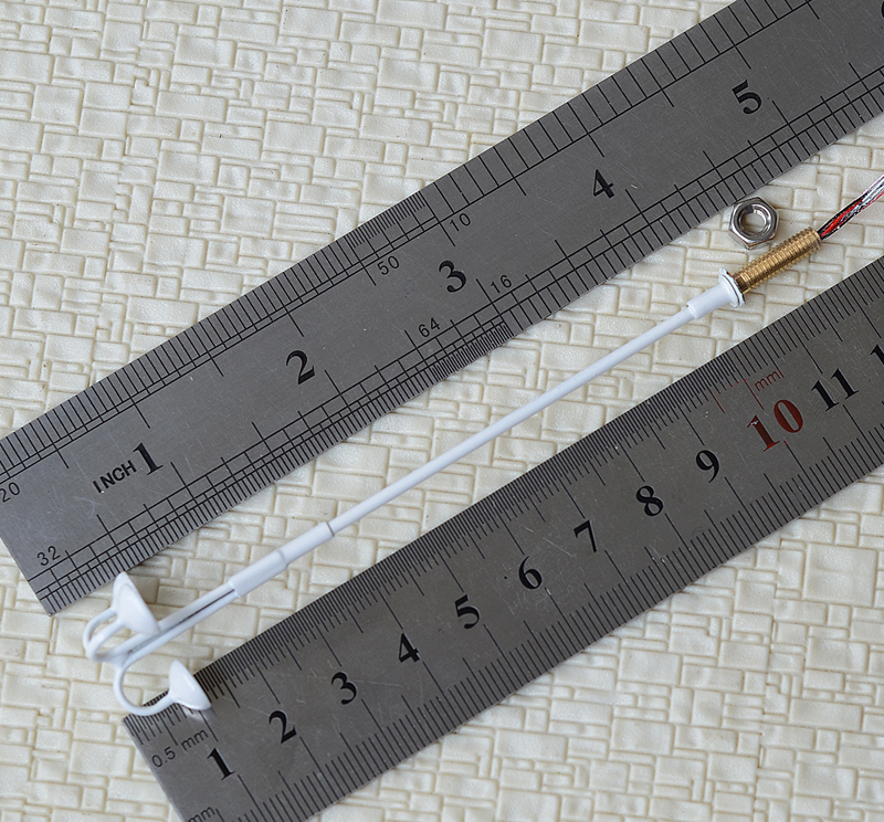 thumbnail image 2 of 10 X OO/HO Gauge LED Street Light Lamp Posts – Brass Model Train Railway Path Lights #703 2 of 6
