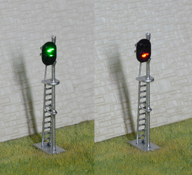 1 x HO scale model train block signal railroad LED light 2 aspect
