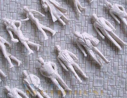 50 pcs O Scale 148 Unpainted Figure people passengers  