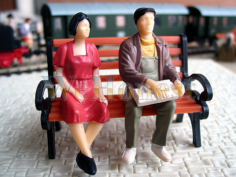 thumbnail interactive-video image 1 of 140 Pcs G Scale 1:24 Painted People Figures For Model Railway Train Layouts - Mint Condition 1 of 2