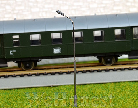 HO Scale Model Train Lamps Railroad Lamp posts Led Street Lights QD75C 10 x OO