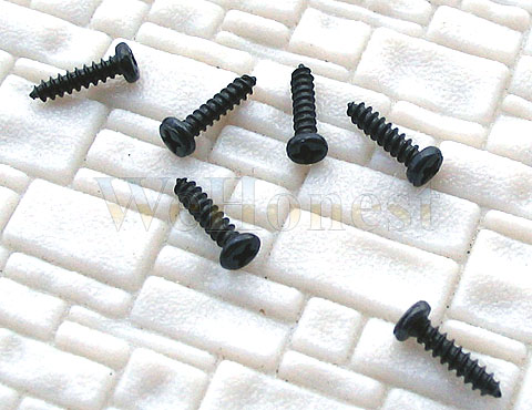 300 pcs Mini Tiny Black Self Tapping Track Screws 6mm  