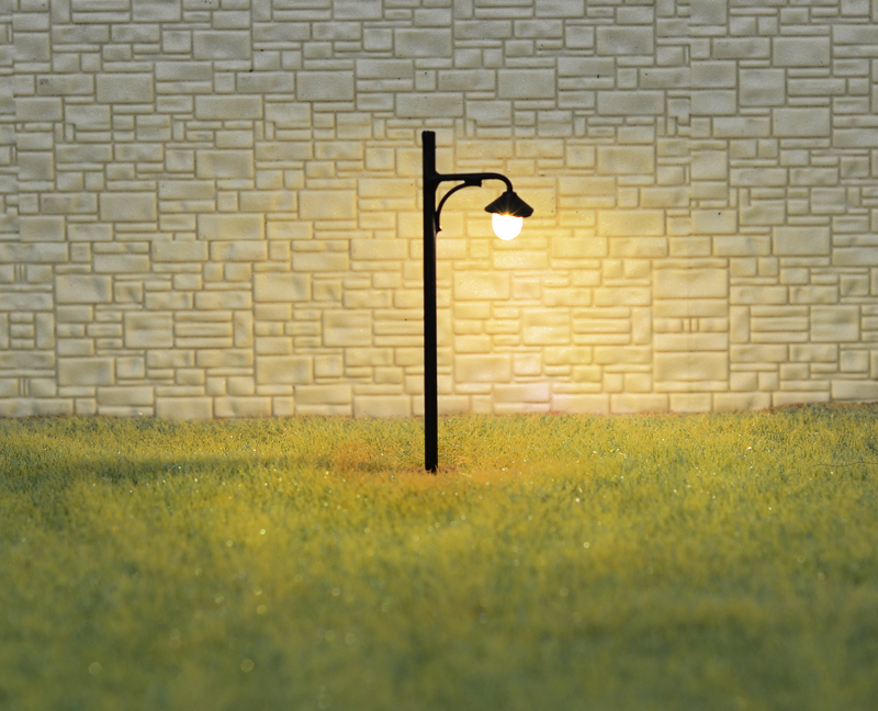 5 x HO scale model railroad street light LED lamppost path lamp+resistor #S0513s 